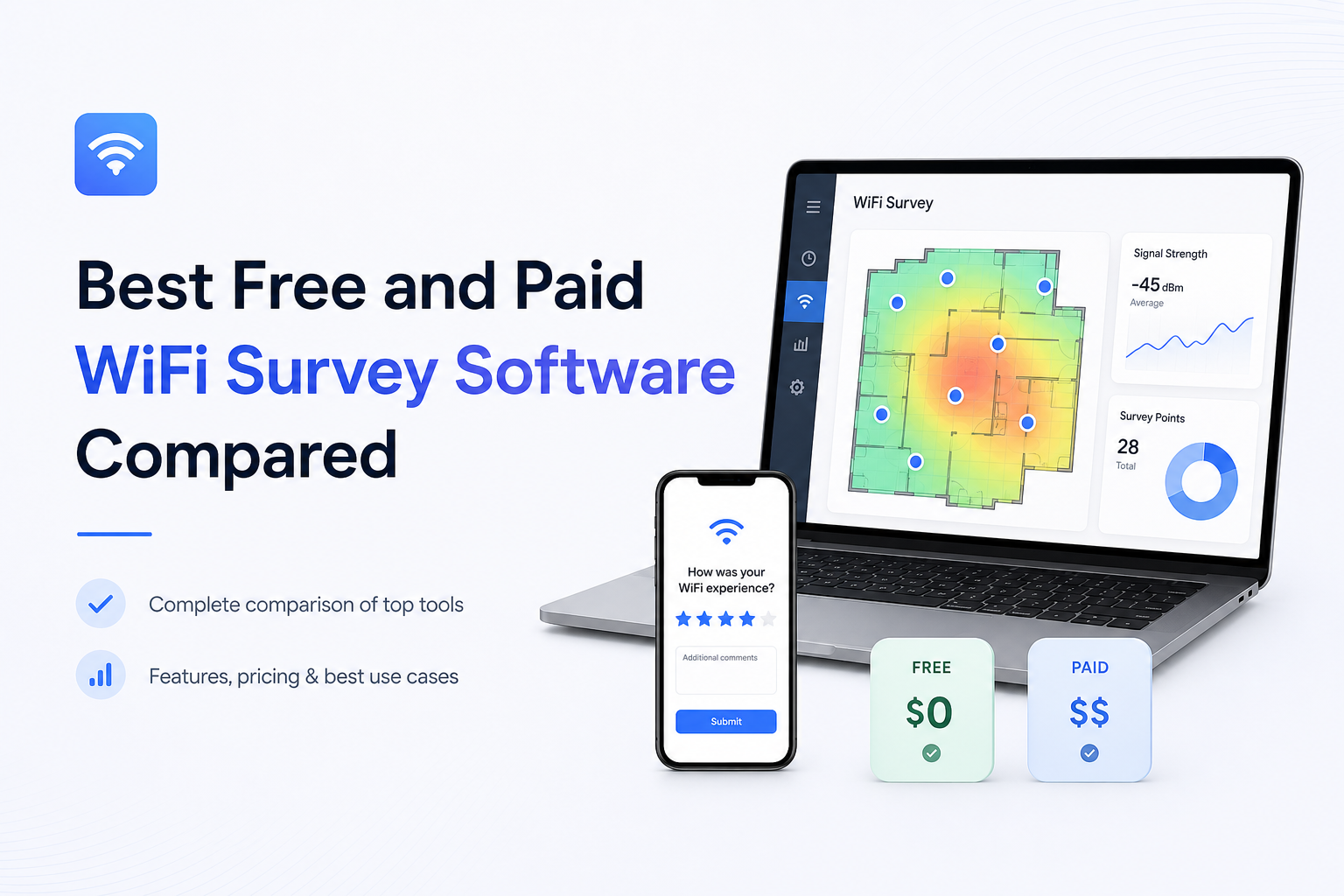 Best Free and Paid WiFi Survey Software Compared