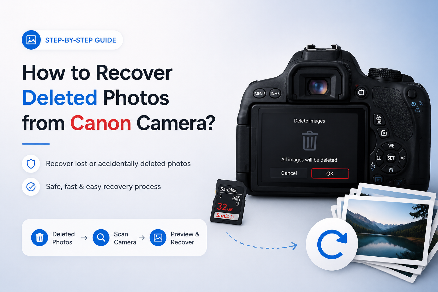 How to Recover Deleted Photos from Canon Camera?